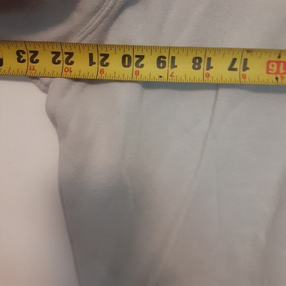 Columbia PFG Hoodie Mens Medium Gray American Flag Fish Pattern Sweatshirt - Picture 9 of 10